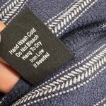 Sweet Wanderer Navy Blue Striped Tie-Front Top Ruffle Sleeves Size XL NWT Photo 11