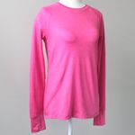 Athletic Works Neon Pink Fitted Moisture-Wicking Exercise Shirt Small Photo 1