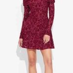 Wild Fable Women's L Flocked Mini Fit & Flare Holiday Dress Floral Off Shoulder Photo 3