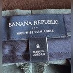 Banana Republic  High Rise Slim Ankle Hunter Green Dress With Pockets Pants Sz 8 Photo 8