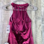 Crystal Doll Crystal Dolls Sleeveless Short Sheath Size 9 Jr. Burgundy Party Cocktail Dress Photo 3