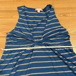Romeo + Juliet Couture  women’s blue and white striped top size medium Photo 3