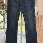 L.A. Idol Dark Blue Boot Cut Jeans, Wide Stitching, Flap Pockets, 9 Size undefined Photo 0