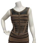 Gracia  Brown Black Small Dress Bodycon Bandage Stretch Cocktail Mini Sexy Prom Photo 1