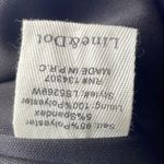 Line and Dot Gold Mini Pencil Skirt with Ruffled Detail Photo 6