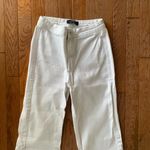 white Bershka flare wide leg jeans Size 4 Photo 2