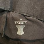 Torrid Casual Cropped Pull On Skinny Sparkle Lurex Leggings Black 00 Medium Photo 5