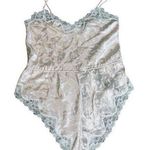 Vintage Laura Adams Pink Satin Silk Lace Teddie Lingerie Size Small Photo 0