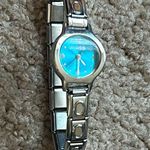 Mudd women’s vintage retro silver/blue stainless steel bracelet watch one size Photo 0