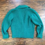 vintage • Jack Winter cropped teal wool sweater cardigan double breasted chunky Green Size M Photo 5