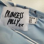 Princess Polly Jackson Blue Floral NWT 4 Off the Shoulder crop top Handkerchief Photo 5