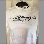 Ed Hardy  Eternal Love White Fitted Size Small Shirt New With Tags Style F722111 Photo 4
