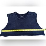 NWOT FP Movement Women's Washed Black Sleeveless Shirt Size Medium Cropped Photo 2