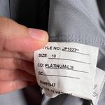 Jenny Packham Platinum Gray Chiffon Jeweled Sleeveless Halter Dress Size 10 NWT Photo 7