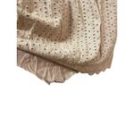 Pink Lily Eyelet Flutter Sleeve V Neck Mini Dress With Shorts Tan Size L Photo 6