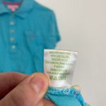 Lilly Pulitzer Turquoise Blue Collared Short Sleeve Cotton Polo Shirt Dress M Photo 8