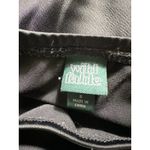 Wild Fable  Black Satin Midi Skirt Lace Trim Size Small Photo 3