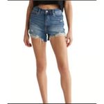 Good American Good American Bombshell Shorts Denim Ripped Distressed Blue Size 4 27 Photo 1