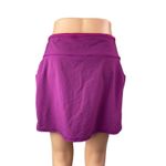 Athleta  Action Women's Purple High Waist Pockets Mini Athletic Skort Short Sz S Photo 2