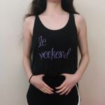 le weekend pajama tank top Black Photo 1