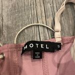 Motel Rocks  Mauve and Cream Lace Corset Photo 2