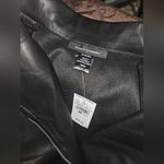 Ashley Stewart  Black Faux Leather Jacket Photo 1