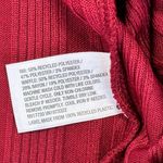 Wild Fable  Shirt Womens Medium Berry Red Long Sleeve Waffle Ribbed Cropped Shirt Photo 6