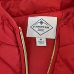st. john's bay Women’s Medium red Quilted Zip Up Vest Two Side Pockets High Neck Photo 5