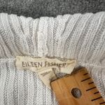Eileen Fisher Sleeveless Linen Top Women Small White Knit Pocket Collared V-Neck Photo 2