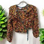 Urban Outfitters  Blossom Double Ruffle Wrap Top Medium Photo 1