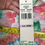 Alfred Dunner Women's Plus Size 22 Cotton V-Neck Floral Blouse Multicolor Photo 5