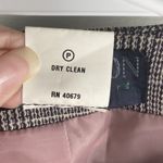 Harvé Benard Harve Benard Size 12P Blazer Jacket Wool Shoulder Pads Grey Plaid Pink Floral Photo 4