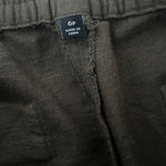 Talbots  Cotton Linen Drawstring Pant in Green Size 6 Photo 4