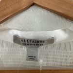 All Saints NWT Ivory White Meg Smocked Button Up Blouse Size 12 Photo 5