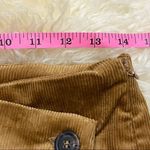 Love Tree  Asymmetric Button Camel Stretch Corduroy Skort M Photo 3