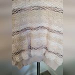 American Eagle Outfitters Cream and Brown Crew Neck Sweater Size S Photo 4