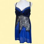 Cacique  Women's 18/20 Slip Dress Lingerie Silk Underwire‎ Lace Dark Romantic Photo 1