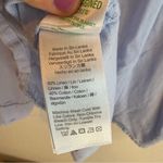 J.Crew  Light Blue Button-Up Pajama Set Long Sleeve Top And Shorts 3X Photo 6