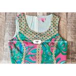 Lilly Pulitzer  MacFarlane‎ Gold Lace Multi Lilly Lounge sz 6 Shift Dress $198 Photo 7