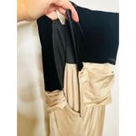 ET OCHS Black Half n Half Velvet Deep V Photo 5