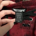 Hot Topic Red & Black Tie Dye Sweatshirt Photo 4