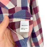 Madewell BROADWAY & BROOME Casual Long Sleeve Button Up Shirt Pink Purple Blue S Photo 4