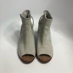 Toms gray peep Toe Heels size10 Photo 2
