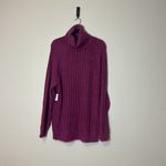 Free People Big City Turtleneck Sweater In Mulberry Garnet Size Medium NWT Photo 9