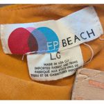 Free People Beach Golden Hour Ribbed Mini Dress Mustard Yellow L Photo 1