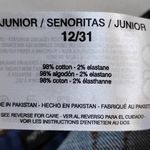 Ella Moss NWT  High Rise Slim Straight Ankle Jeans 12/31 Medium Wash Destroyed Photo 9