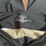 Alala  XS Black & Gold High Rise Bolt Bike Shorts Photo 4