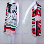 Slny New! floral print tie neck color block sleeveless dress, women's size 12 Photo 3