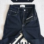 Reformation  High & Skinny Contrast Stitch Jeans in Black Wash Size 25 Photo 8