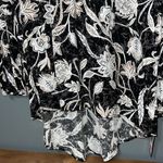 Angels Forever Young medium pullover hi low blouse black white floral tie front Photo 1